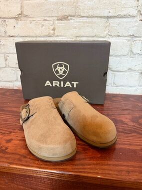 Ariat Country Mule  Suede Women's Slip-On Clogs in Caramel